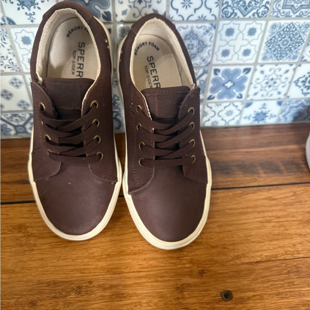 Sperry Chocolate Brown Boat Shoes
